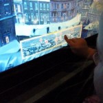 Zoe demonstrates the touch screens