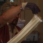 Adding the peppermint oil