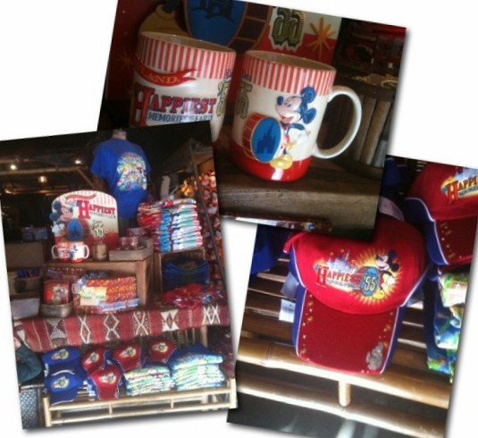 A variety of new items, showcasing the 55th Anniversay Logo