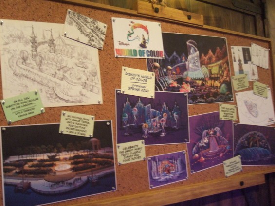 Blue Sky Cellar Storyboards for 2010\'s World of Color