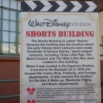Disney Studio Shorts Building Sign