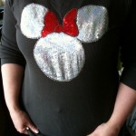 You can get exclusive designs - like this sequin Minnie Mouse T-shirt!