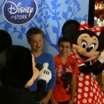 TDS Santa Monica Jason Earles and Moises Arias visit with Mickey and Minnie