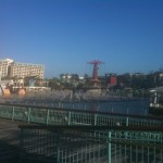 DL 5K World of Color Fountains cheer us on