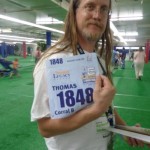 DL Half Marathon Thomas gets his number