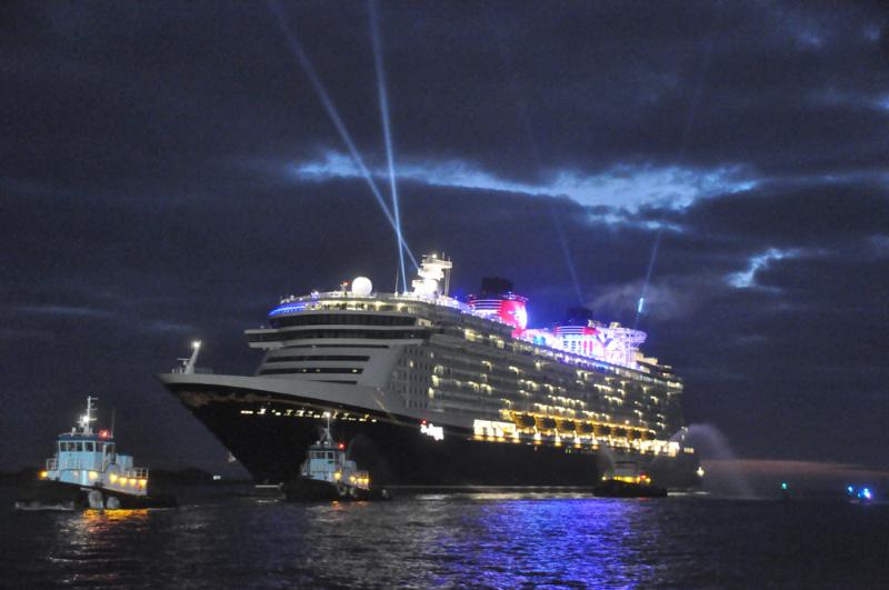 New Disney Dream Cruise Ship Docks at Port Canaveral