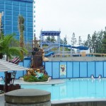 Monorail Slide Takes Shape at Disneyland Hotel