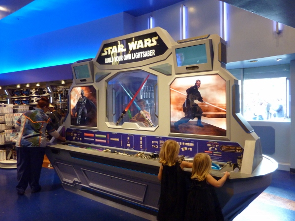 disneyland lightsaber shop