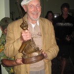 Wally Poses With One of His Disney Legend Awards