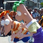 DCA P&F Dance Party Phineas and Ferbots teach robot dance