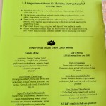 DL Jazz Kitchen Haunted Gingerbread Menu