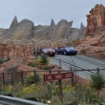 DL DCA Cars Land RSR from Ornament Walkway