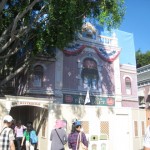 The Firehouse with Walt's apartment above - through a scrim