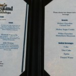 Everyone chose their lunch from the menu here.