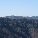 Mount Wilson Observatory and Multimedia Antennae high above Los Angeles