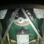Looking straight up at the 100'inch lens at the bottom of the telescope