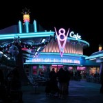 DL DCA Holiday Flos at night